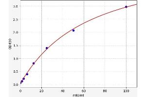 Typical standard curve (ZFAND6 ELISA Kit)