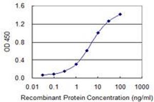 Detection limit for recombinant GST tagged CACNG7 is 0. (CACNG7 antibody  (AA 203-274))