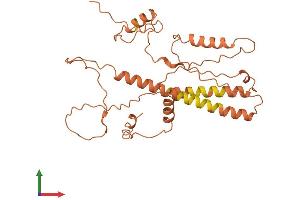 AlphaFold protein structure predicition of Human Recombinant FAM87A Protein, UniprotID P0C7U9 (FAM87A Protein (AA 1-286) (His tag))