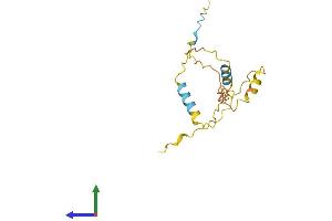 AlphaFold protein structure predicition of Human Recombinant C20orf144 Protein, UniprotID Q9BQM9