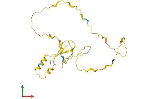 AlphaFold protein structure predicition of Human Recombinant CDIP1 Protein, UniprotID Q9H305