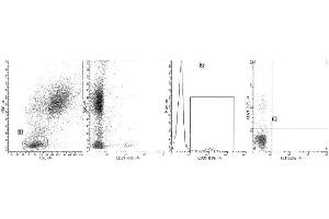 Clone B-ly4 (CD21) was analyzed by flow cytometry using a blood sample obtained from a healthy volunteer. (CD21 antibody)