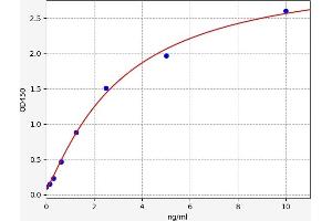 Typical standard curve