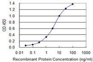 Detection limit for recombinant GST tagged MBD5 is 0. (MBD5 antibody  (AA 1-229))