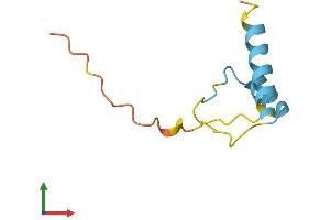 AlphaFold protein structure predicition of Human Recombinant PSPHP1 Protein, UniprotID O15172 (PSPHL Protein (AA 1-72) (Fc Tag))