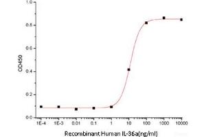 ELISA image for Interleukin 1 Family, Member 6 (IL1F6) (Active) protein (ABIN7319787) (IL36A/IL1F6 Protein)