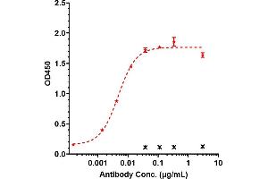 Immobilized human CDH17 (His Tag, 2 μg/mL) can bind to anti- Human CDH17( 10C12) with an EC50 of 0. (Recombinant LI Cadherin antibody)