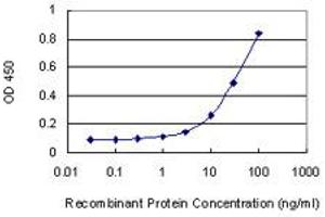 Detection limit for recombinant GST tagged PRKX is 1 ng/ml as a capture antibody.