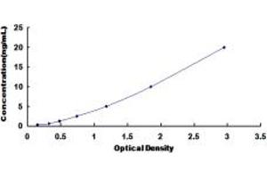 Typical standard curve (TNPO2 ELISA Kit)