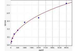 Typical standard curve (TIMP4 ELISA Kit)