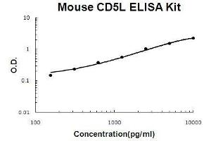 Mouse CD5L PicoKine ELISA Kit standard curve (CD5L ELISA Kit)