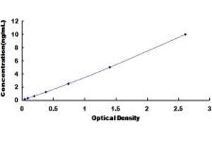 Typical standard curve