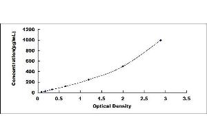 Typical standard curve (IFNA ELISA Kit)