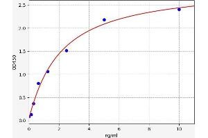 Typical standard curve (alpha KGDHC ELISA Kit)