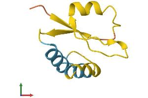 AlphaFold protein structure predicition of Human Recombinant DLEU1 Protein, UniprotID O43261