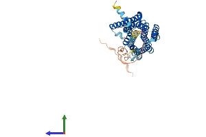 AlphaFold protein structure predicition of Mouse Recombinant Htr1b Protein, UniprotID P28334