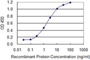 Detection limit for recombinant GST tagged UTRN is 0. (Utrophin antibody  (AA 3328-3433))