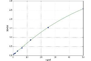 A typical standard curve (SCG2 ELISA Kit)