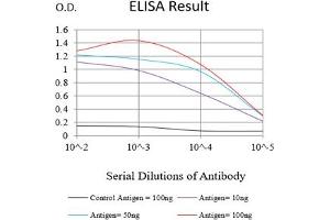 Black line: Control Antigen (100 ng),Purple line: Antigen (10 ng), Blue line: Antigen (50 ng), Red line:Antigen (100 ng) (MLH1 antibody  (AA 381-483))