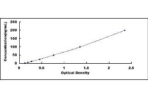 Typical standard curve (FGG ELISA Kit)