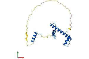 AlphaFold protein structure predicition of Human Recombinant TAF12 Protein, UniprotID Q16514 (TAF12 Protein (AA 1-161) (His tag))