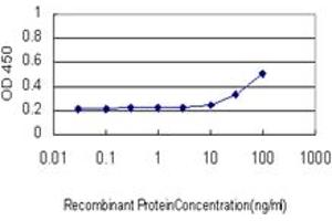 Detection limit for recombinant GST tagged TLR9 is approximately 10ng/ml as a capture antibody. (TLR9 antibody  (AA 99-215))