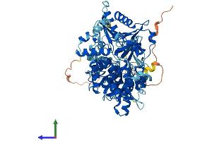 Protein Structure (PS) image for DEAH (Asp-Glu-Ala-His) Box Polypeptide 33 (DHX33) (AA 1-698) protein (His tag) (ABIN7558373)
