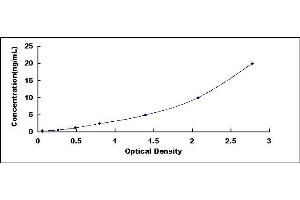 Typical standard curve (ATP1A1 ELISA Kit)