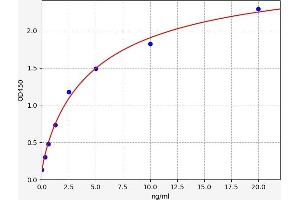 Typical standard curve (ANTXR2 ELISA Kit)