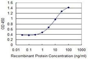 Detection limit for recombinant GST tagged FUT5 is 0. (FUT5 antibody  (AA 95-164))