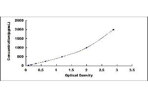 Typical standard curve (EGFR ELISA Kit)