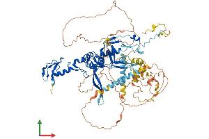 AlphaFold protein structure predicition of Human Recombinant FBXO30 Protein, UniprotID Q8TB52