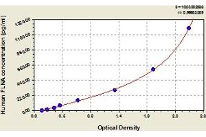 Typical Standard Curve (Filamin A ELISA Kit)
