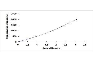 Typical standard curve (ADIPOQ ELISA Kit)