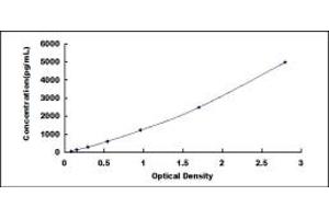 Typical standard curve (PDHA1 ELISA Kit)