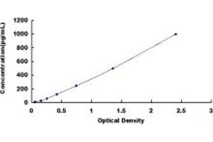 Typical standard curve (Renin ELISA Kit)