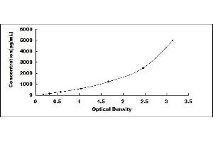 Typical standard curve (GSTA1 ELISA Kit)