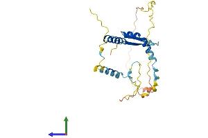 AlphaFold protein structure predicition of Human Recombinant AKT1S1 Protein, UniprotID Q96B36 (PRAS40 Protein (AA 1-256) (His tag))