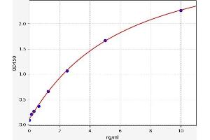 Typical standard curve (SLC25A5 ELISA Kit)