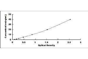 Typical standard curve (Complement C2 ELISA Kit)