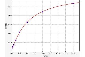 Typical standard curve (MMP8 ELISA Kit)