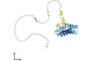 AlphaFold protein structure predicition of Human Recombinant YIPF5 Protein, UniprotID Q969M3 (YIPF5 Protein (AA 1-257) (His tag))