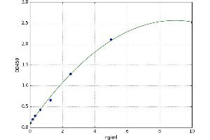 A typical standard curve (ABCB5 ELISA Kit)