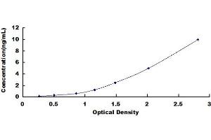 Typical standard curve (POLD1 ELISA Kit)