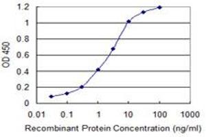 Detection limit for recombinant GST tagged ZNF365 is 0. (ZNF365 antibody  (AA 147-219))