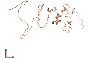 AlphaFold protein structure predicition of Human Recombinant KRTAP5-9 Protein, UniprotID P26371 (KRTAP5-3 Protein (AA 1-169) (His tag))