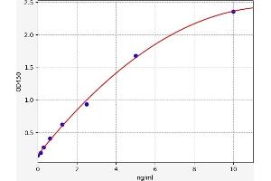 Typical standard curve (PDIA6 ELISA Kit)