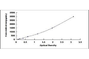 Typical standard curve (Fc gamma RII (CD32) ELISA Kit)