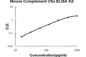 Mouse Complement C5a Accusignal ELISA Kit Mouse Complement C5a AccuSignal ELISA Kit standard curve. (C5A ELISA Kit)