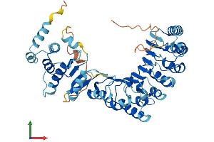 AlphaFold protein structure predicition of Human Recombinant PRAMEF19 Protein, UniprotID Q5SWL8 (PRAMEF19 Protein (AA 1-479) (His tag))